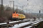 BR.212/248673/locon-210-ex-db-212-275 Locon 210 (Ex DB 212 275) Bauzug in Duisburg-Hochfeld Stw.5 am 08.02.13