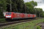 ratingen-lintorf/209413/lokzug-mit-189-085-4-an-der Lokzug mit 189 085-4 an der Spitze am 12.05.2012 in Lintorf