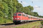 ratingen-lintorf/289994/db-110-463-7-schiebt-leeren-verstaerkerzug DB 110 463-7 schiebt leeren Verstrkerzug nach Dsseldorf Lintorf am 19.08.11